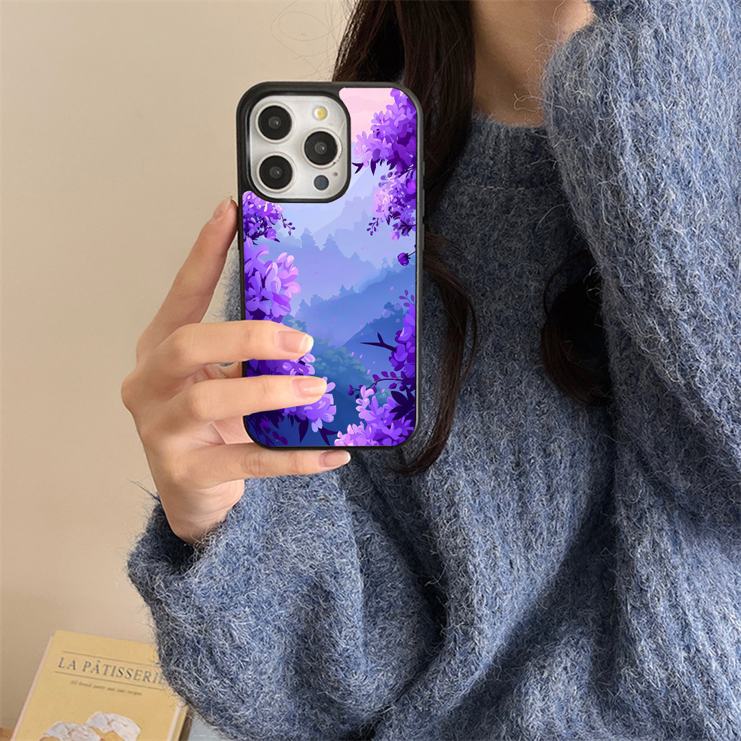 Crimson Cashmere Protective Glass Case