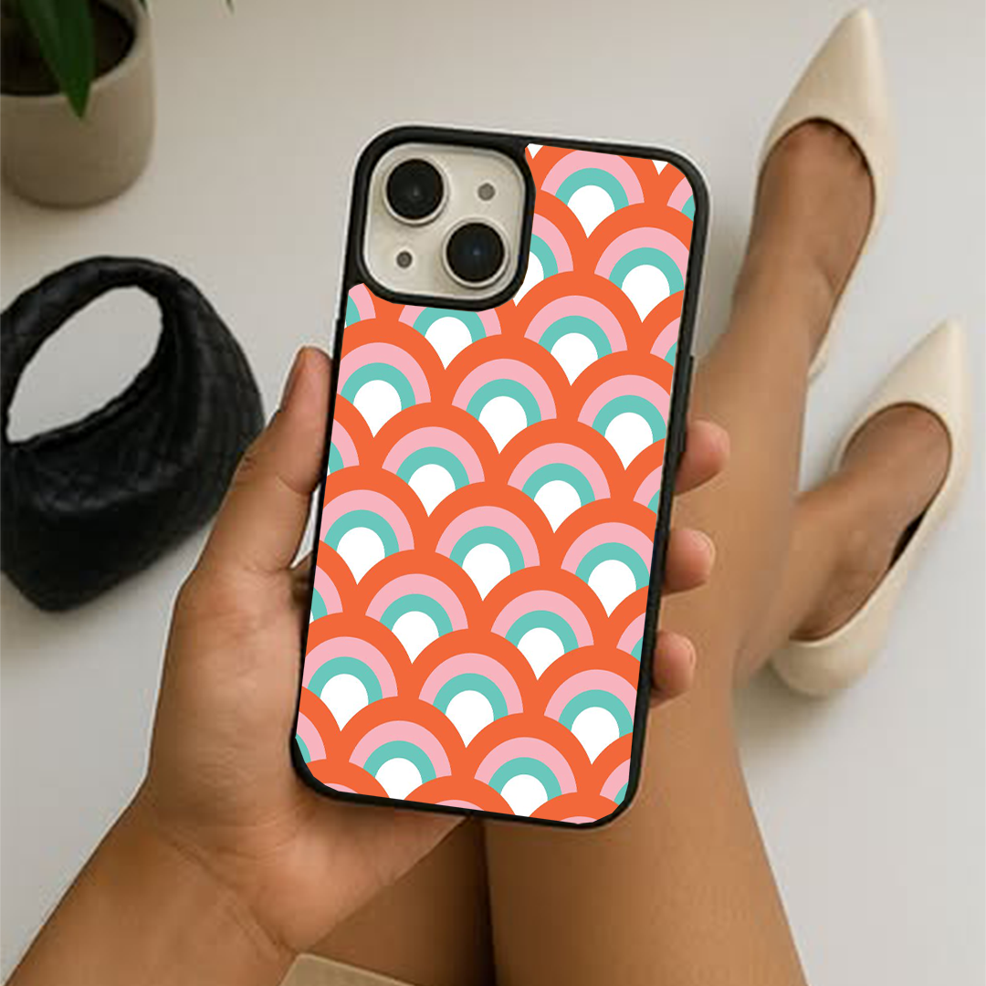 Acid Abstract Protective Glass Cases