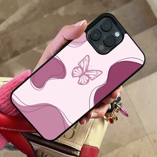 Butterfly Wings Effect Protective Glass Case