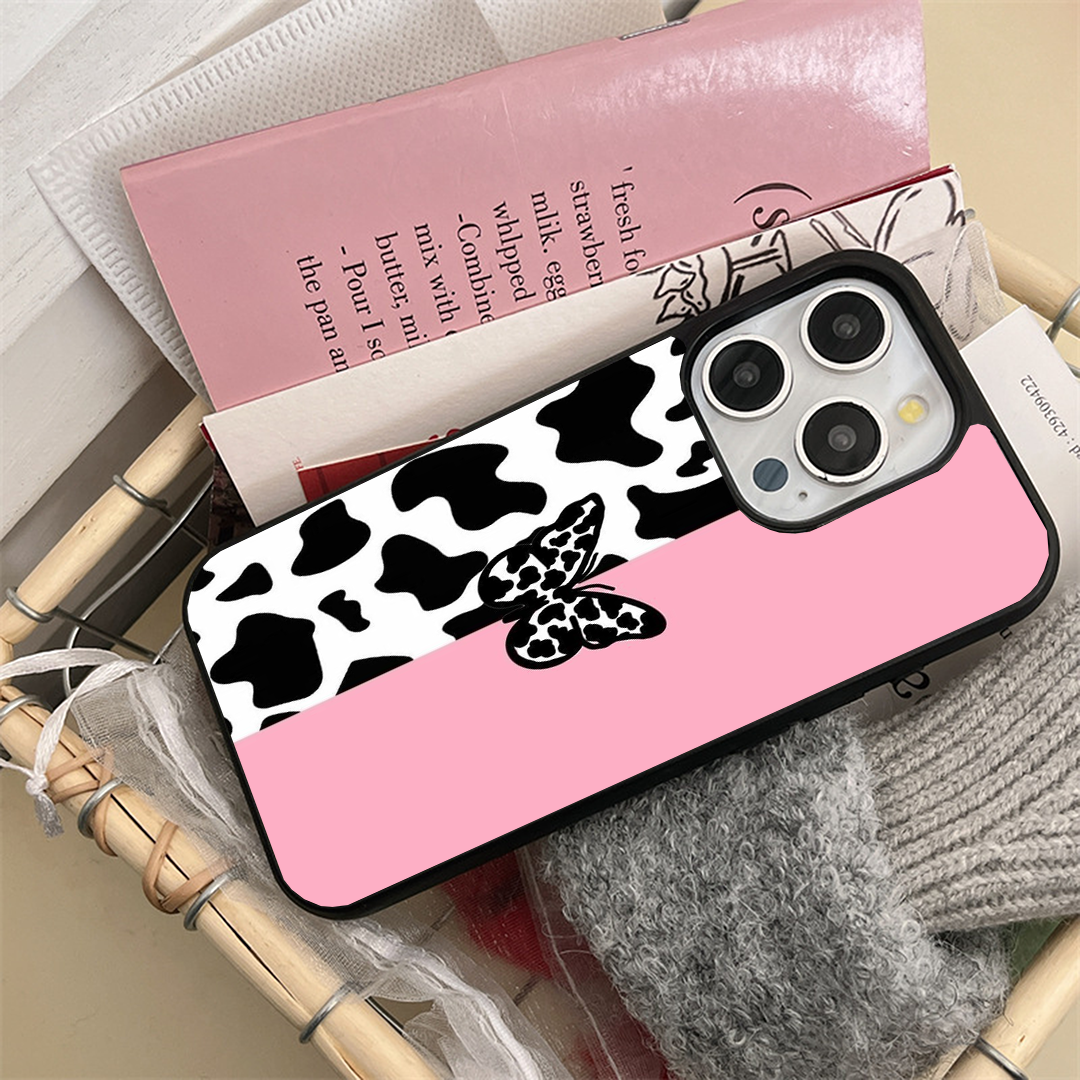 Butterfly Wings Effect Protective Glass Case
