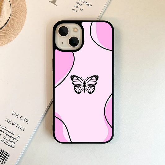 Butterfly Wings Effect Protective Glass Case