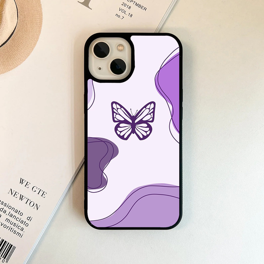Butterfly Wings Effect Protective Glass Case