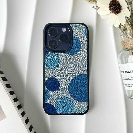 Midnight Swirl Protective Glass Case