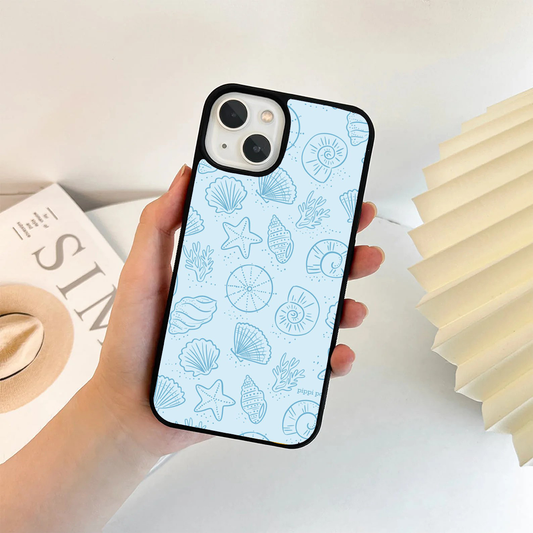 Watercolor Azure Protective Glass Case