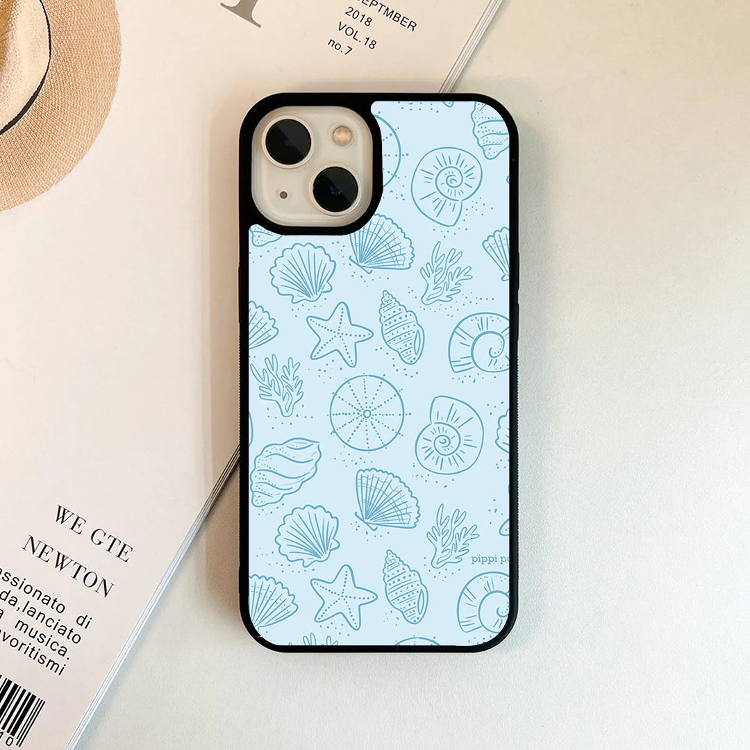 Watercolor Azure Protective Glass Case