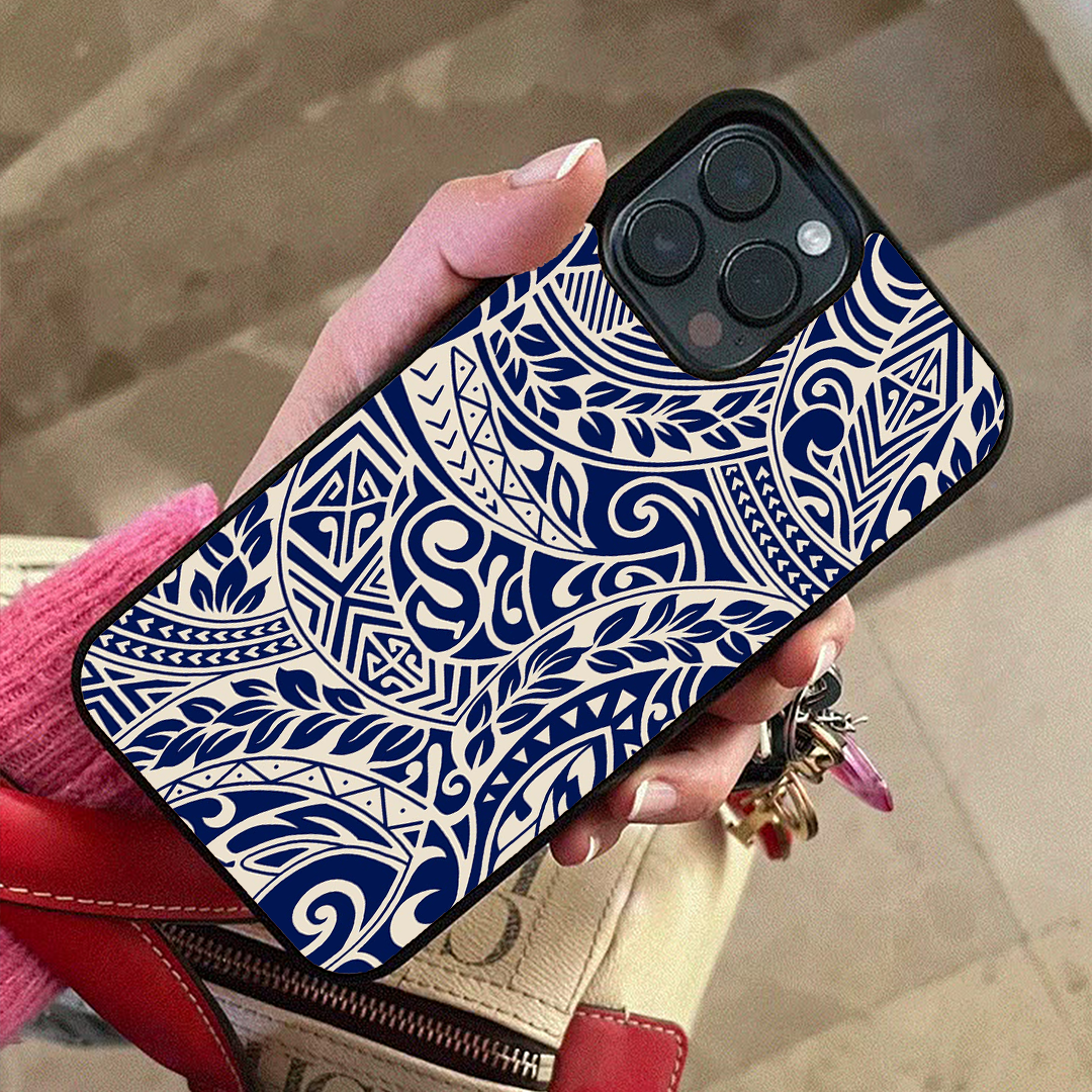 Pigment Blue Protective Glass Case