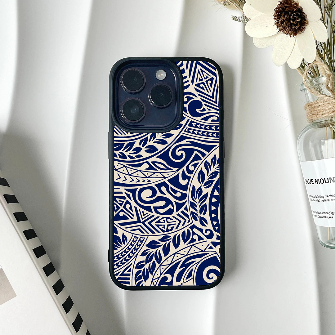Pigment Blue Protective Glass Case