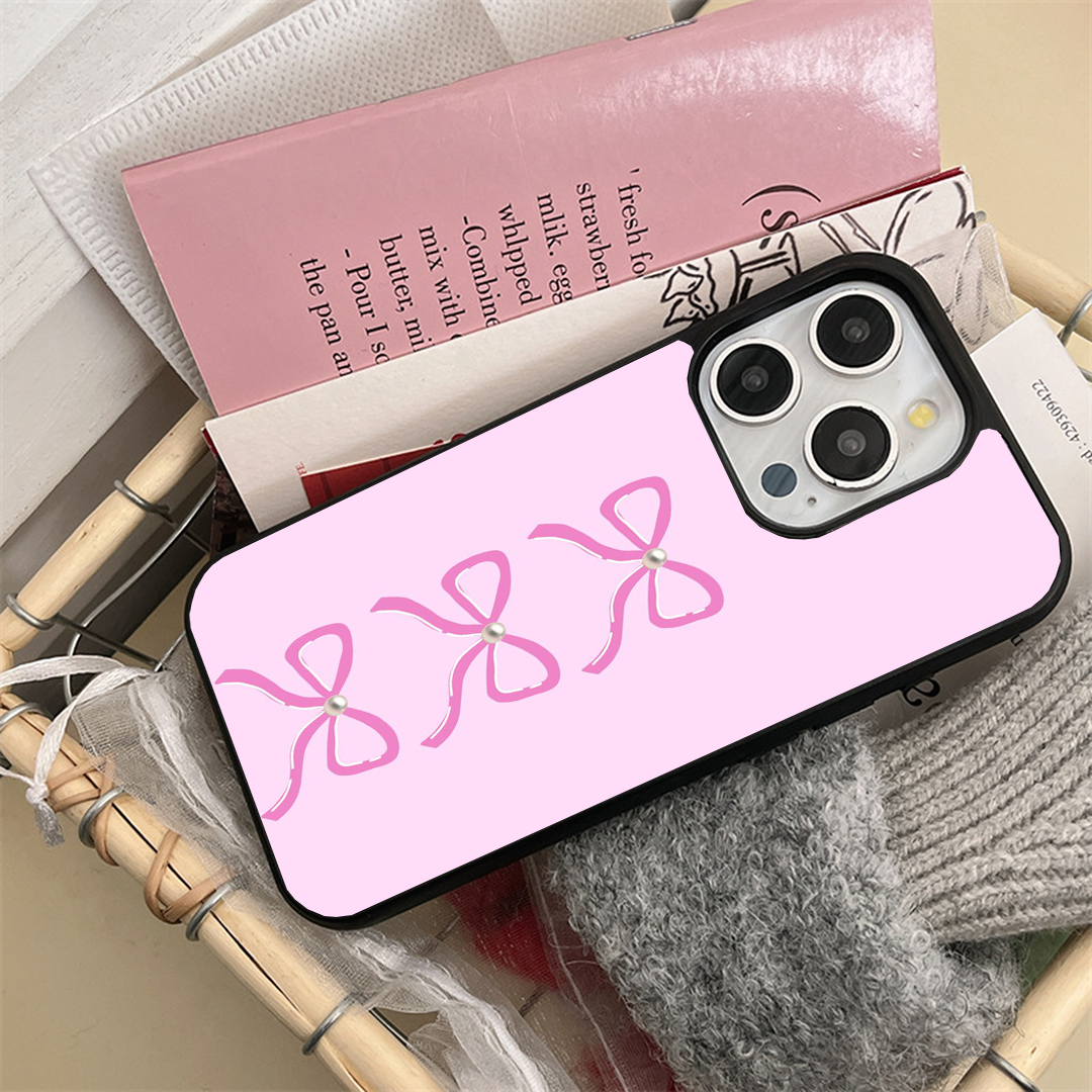 Bow Cutie Printed Protective Phone Case Back Cover
