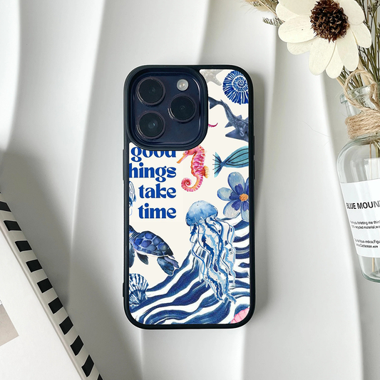 Good Things Take Time Coastal Phone Case Back Cover