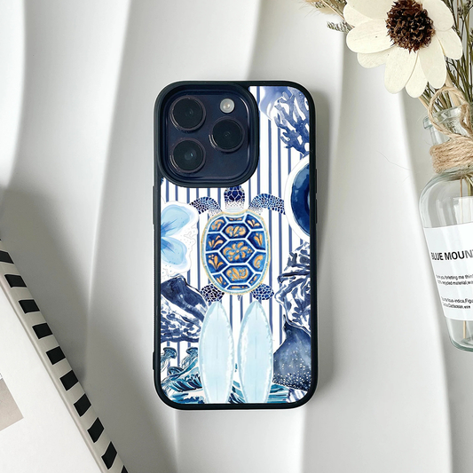 Stripe Escape Blue Phone Case Back Cover