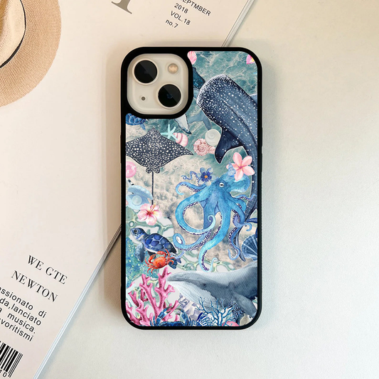 Deep Blue Sea Sketch Phone Case Back Cover