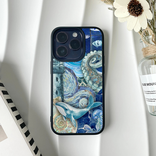 Nautical Blue Protective Phone Case Back Cover
