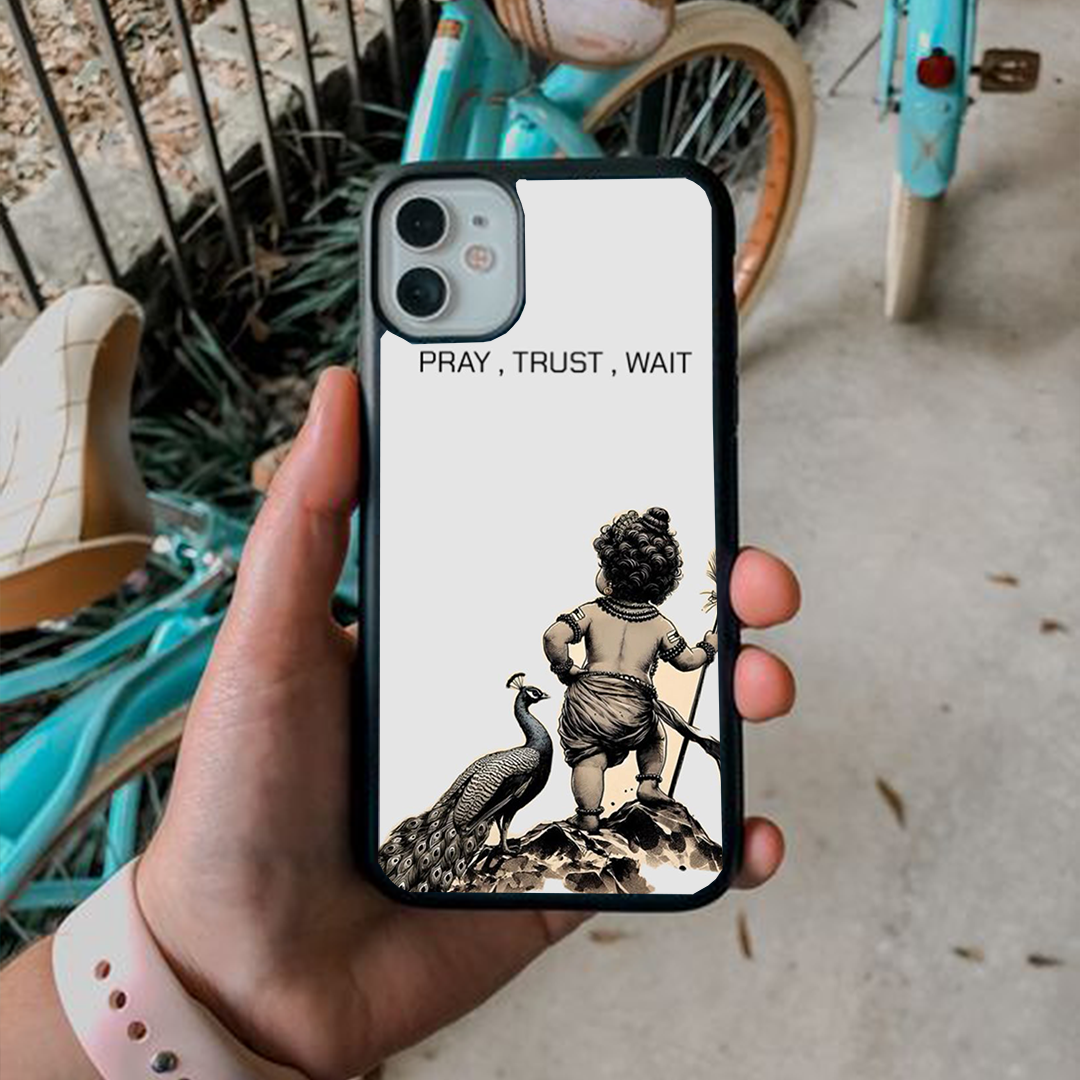 Pray Trust Wait Divine Printed Protective Case