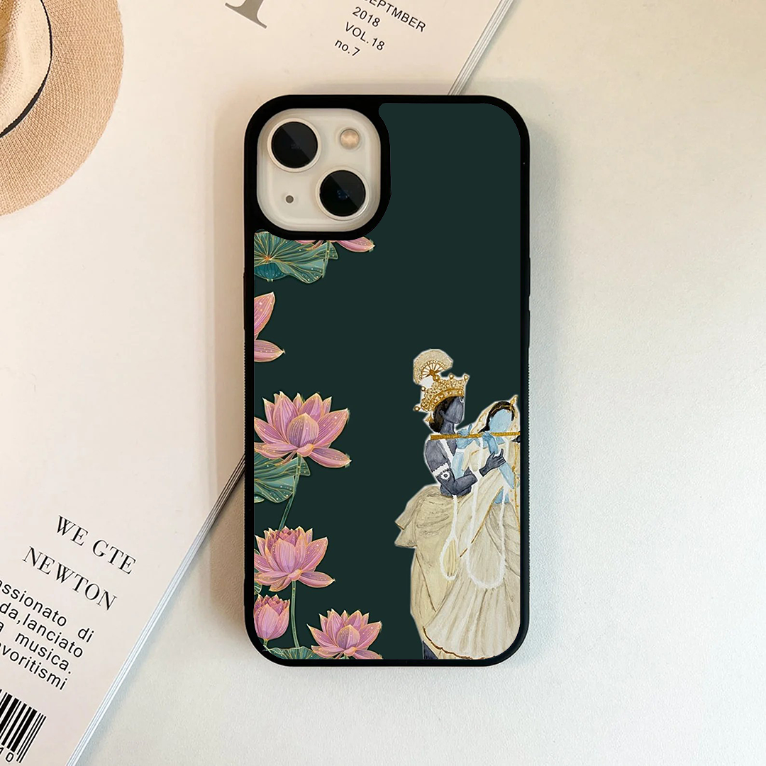 Lotus Radhe Krishna Divine Printed Protective Case