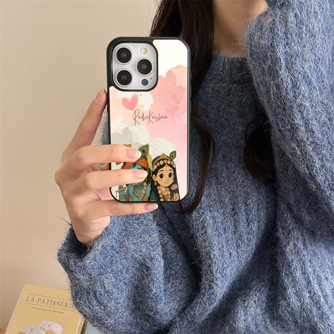 Radhe Krishna Art Divine Printed Protective Case
