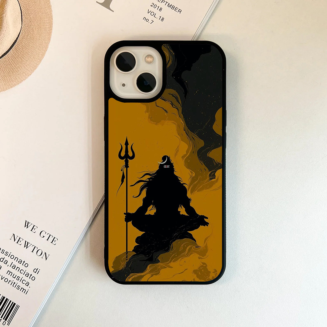 Lord Shiva Praying Illustration Divine Printed Protective Case