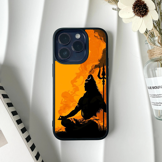Lord Shiva Praying Art Divine Printed Protective Case