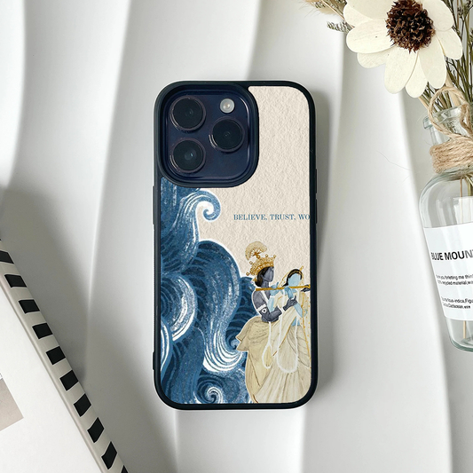 Radhe Krishna Believe Trust Work Divine Printed Protective Case