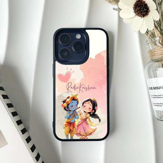 Cute Radhe Krishna Divine Printed Protective Case