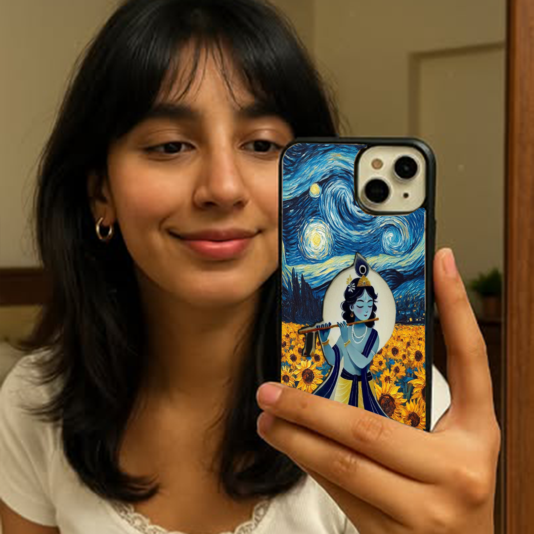 Van Gogh Art Krishna Divine Printed Protective Case