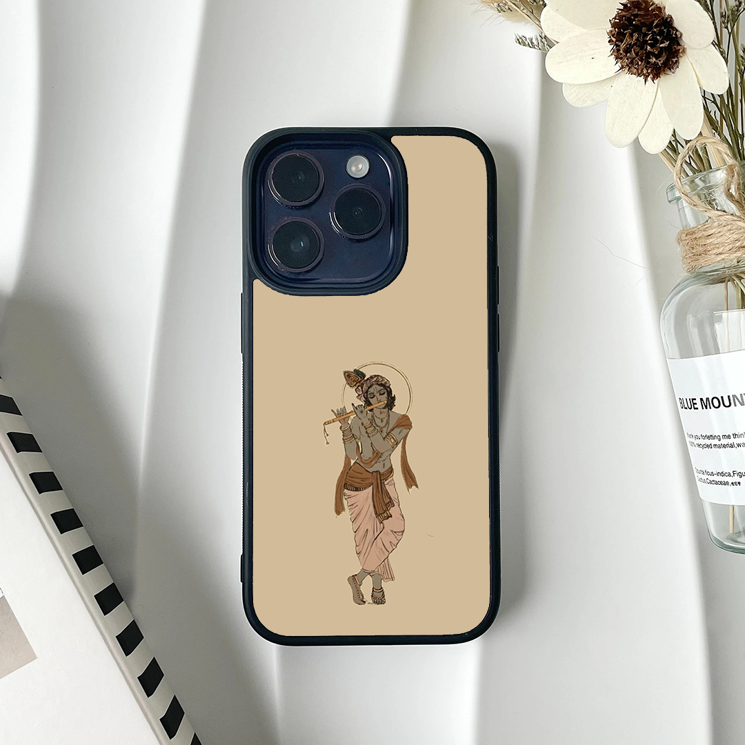 Flute Krishna Divine Printed Protective Case