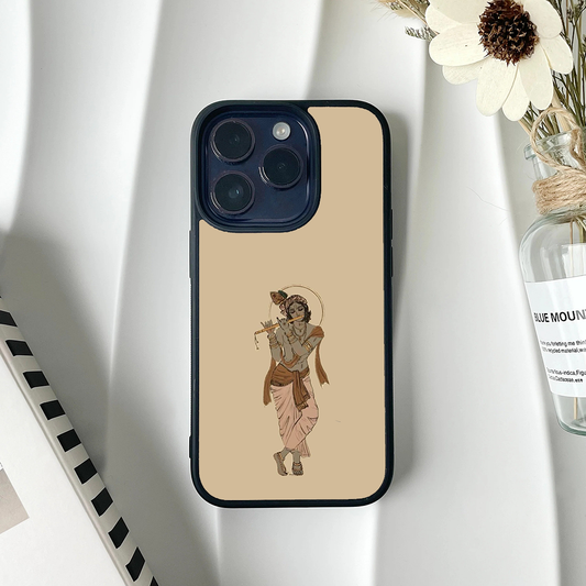 Flute Krishna Divine Printed Protective Case