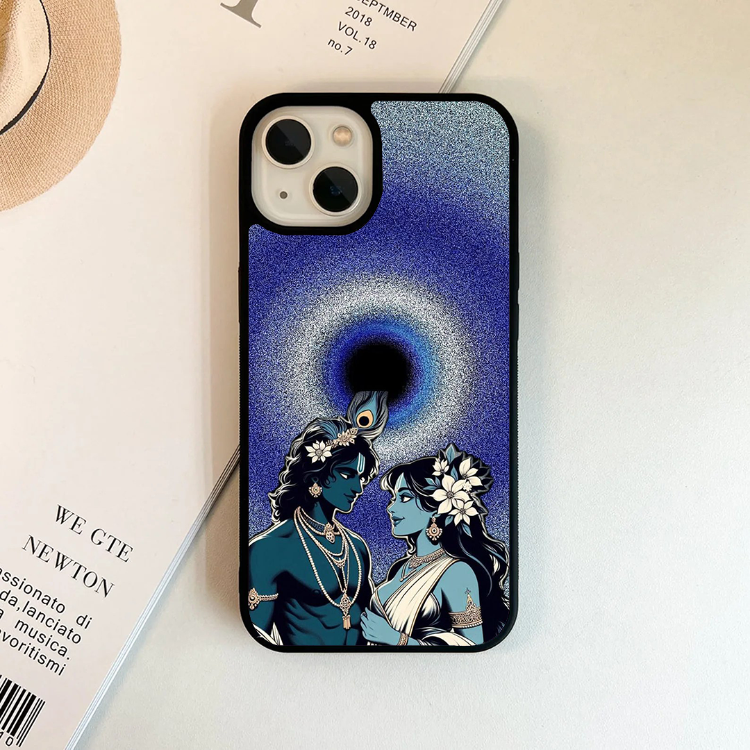 Radhe Krishna Evil Eye Divine Printed Protective Case