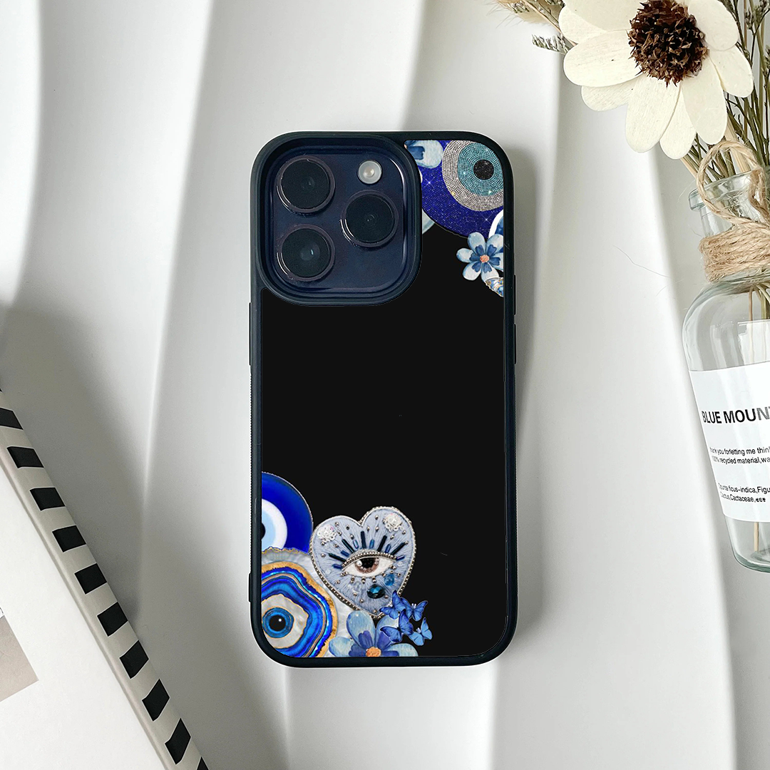 Lilac Evil Eye Protective Phone Case Back Cover