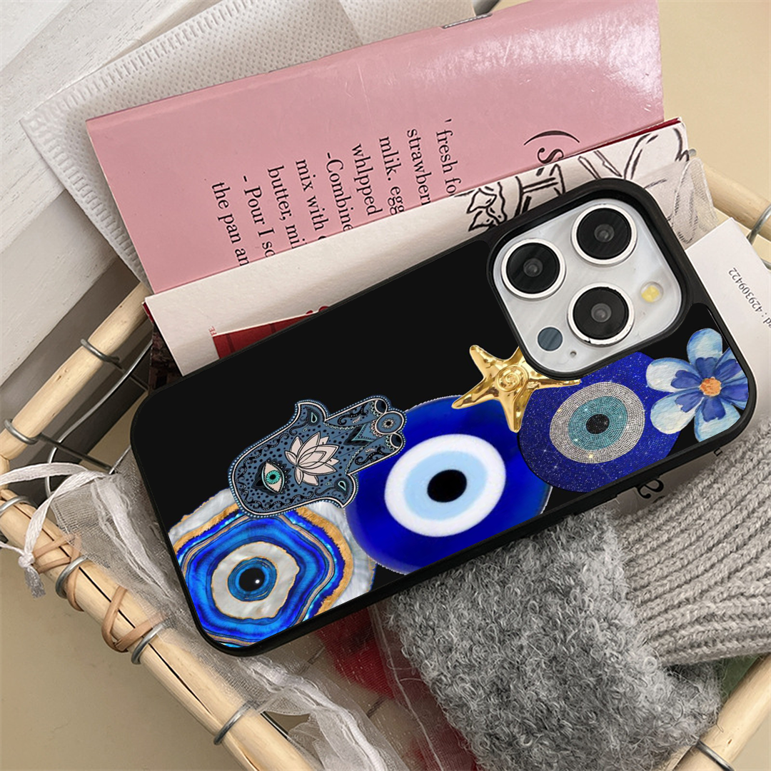 Half Evil Eye Protective Phone Case Back Cover