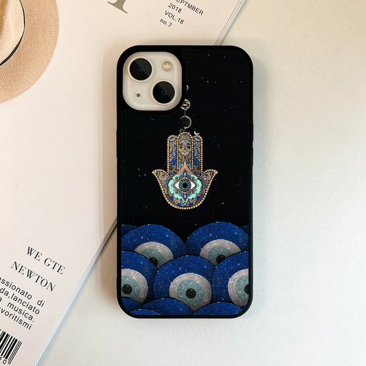 Peace Galactic Evil Eye Protective Phone Case Back Cover