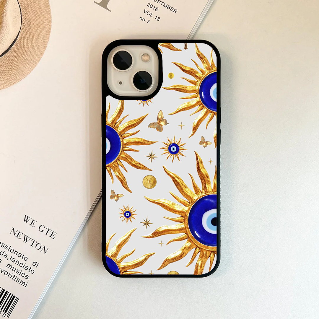 Golden Evil Eye Protective Phone Case Back Cover
