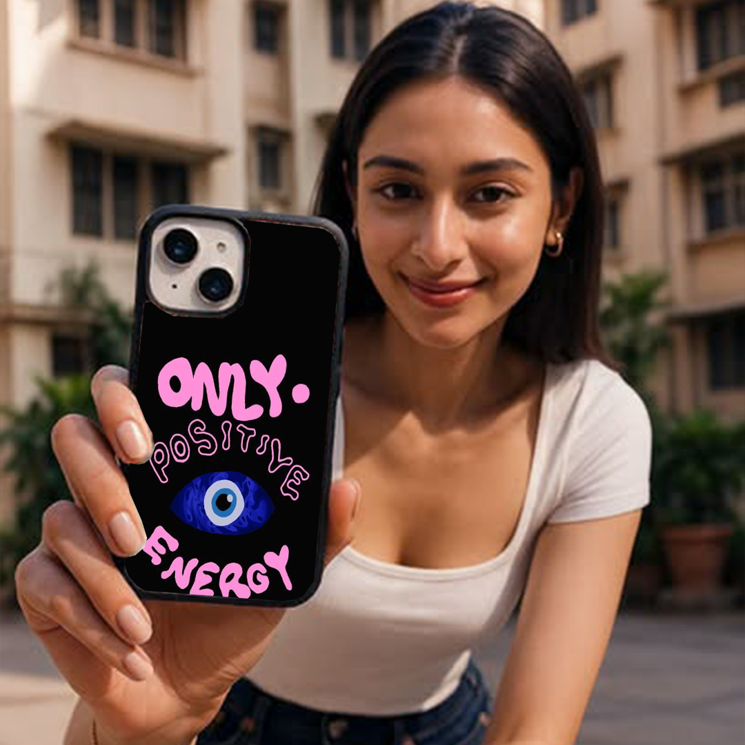 Only Positive Energy Evil Eye Protective Phone Case Back Cover