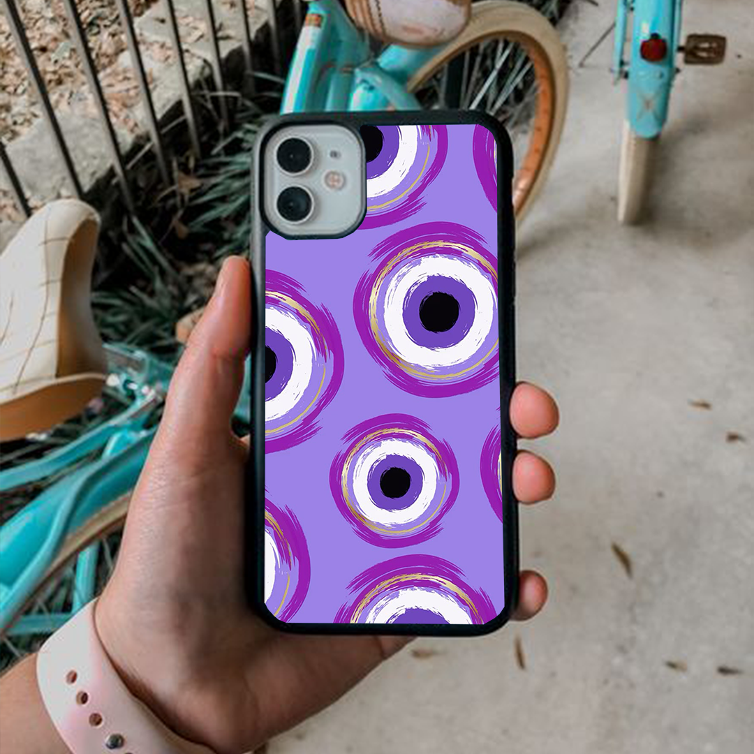 Curious Evil Eye Protective Phone Case Back Cover