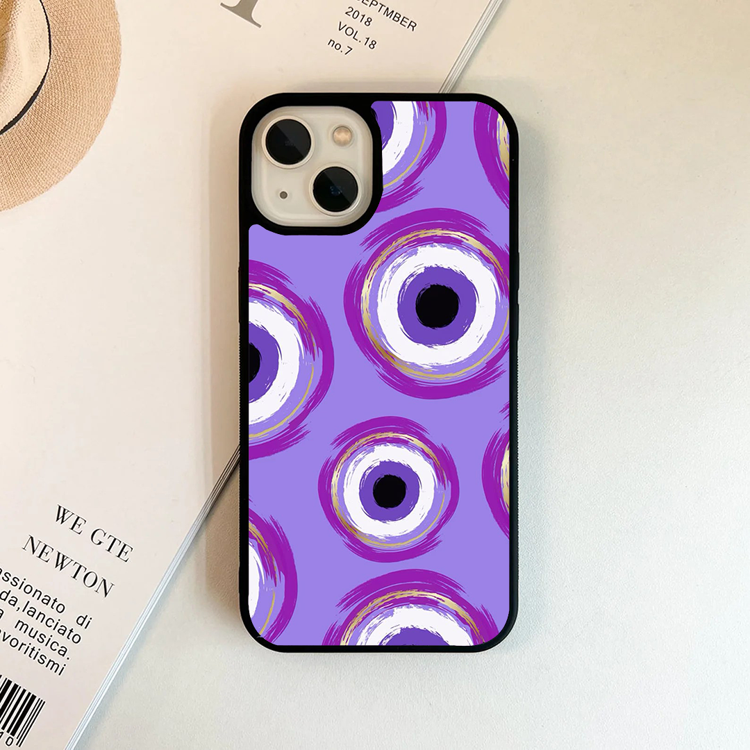 Curious Evil Eye Protective Phone Case Back Cover