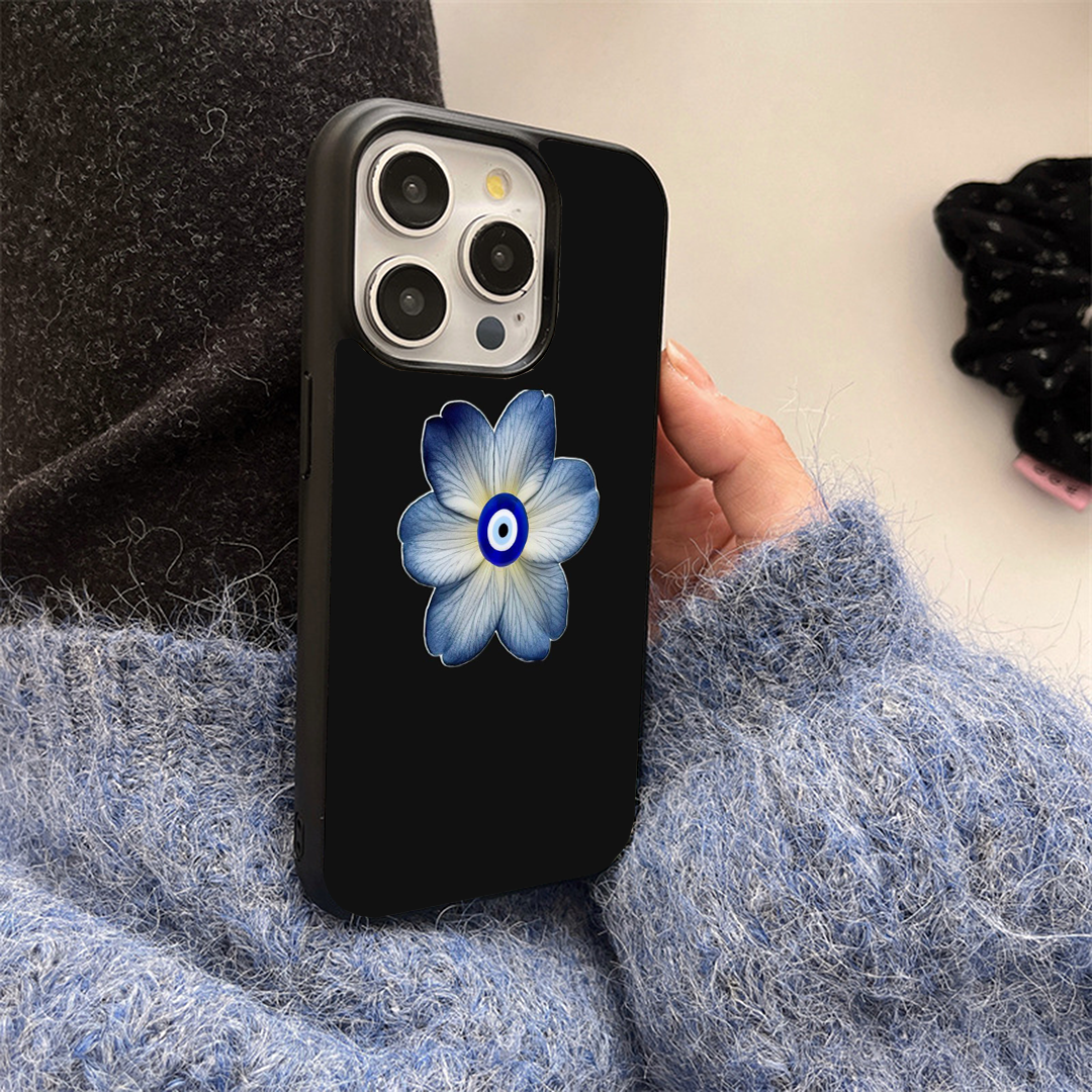 Baby Blue Flora Glossy Protective Cases