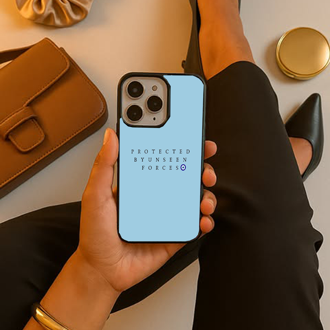 Protected By Unseen Evil Eye Glossy Protective Case