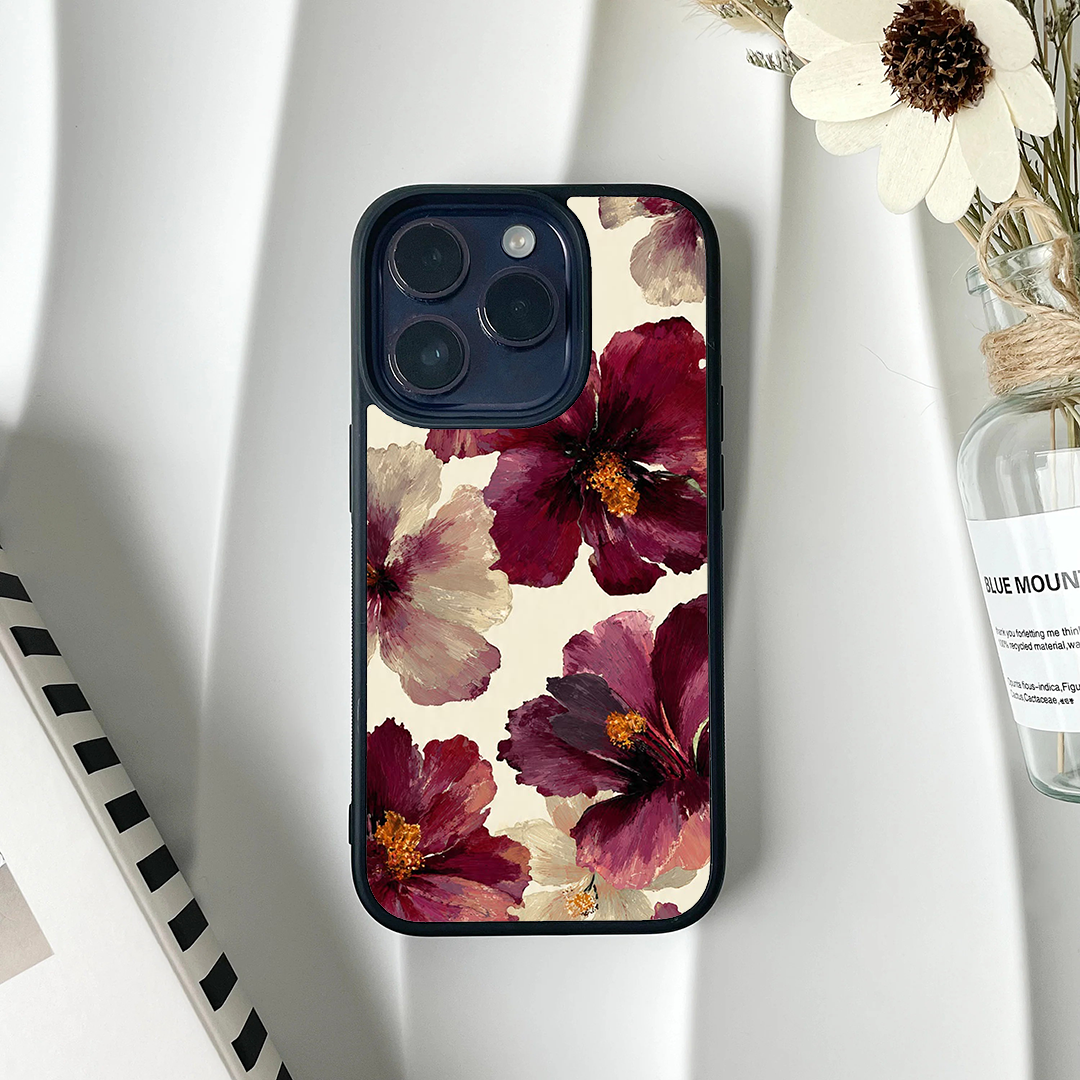 Siren Hibiscus Glossy Protective Cases