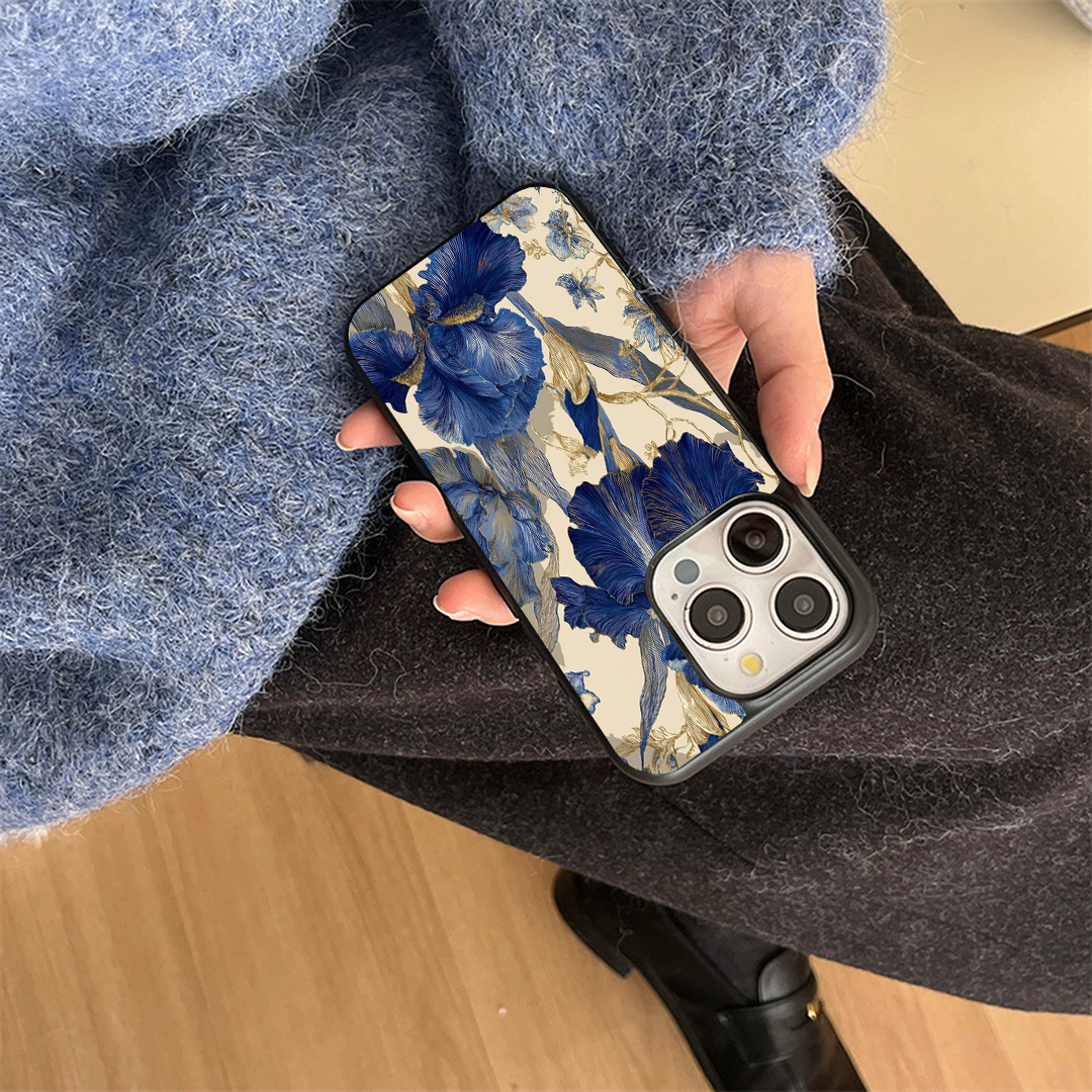 Soft Velvet Hibiscus Glossy Protective Cases