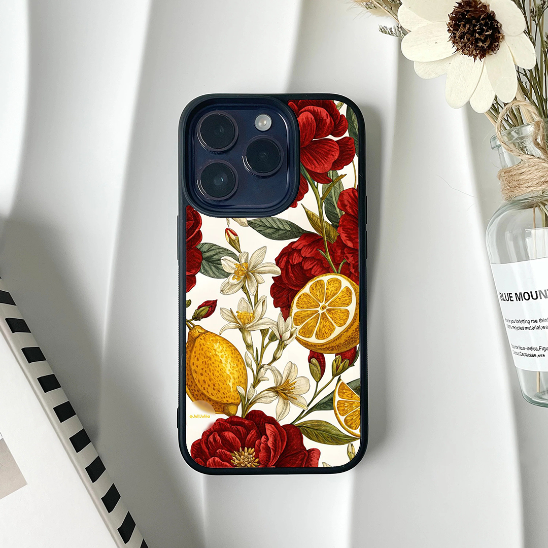 Citrus Rose Glossy Protective Cases
