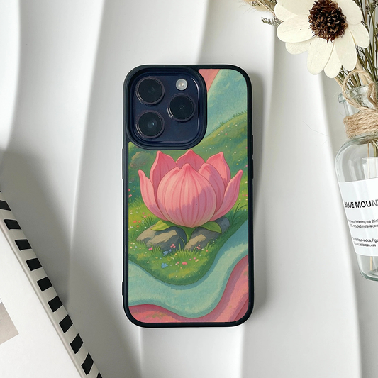 Blushing Camellia Glossy Protective Cases