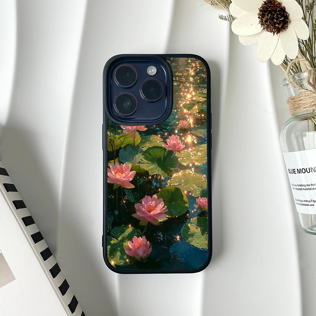 Petal Haze Lotus Glossy Protective Cases