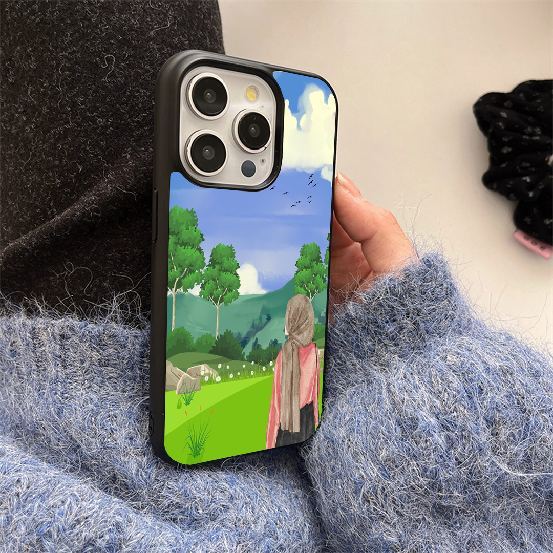 Velvet Outline Glossy Protective Cases