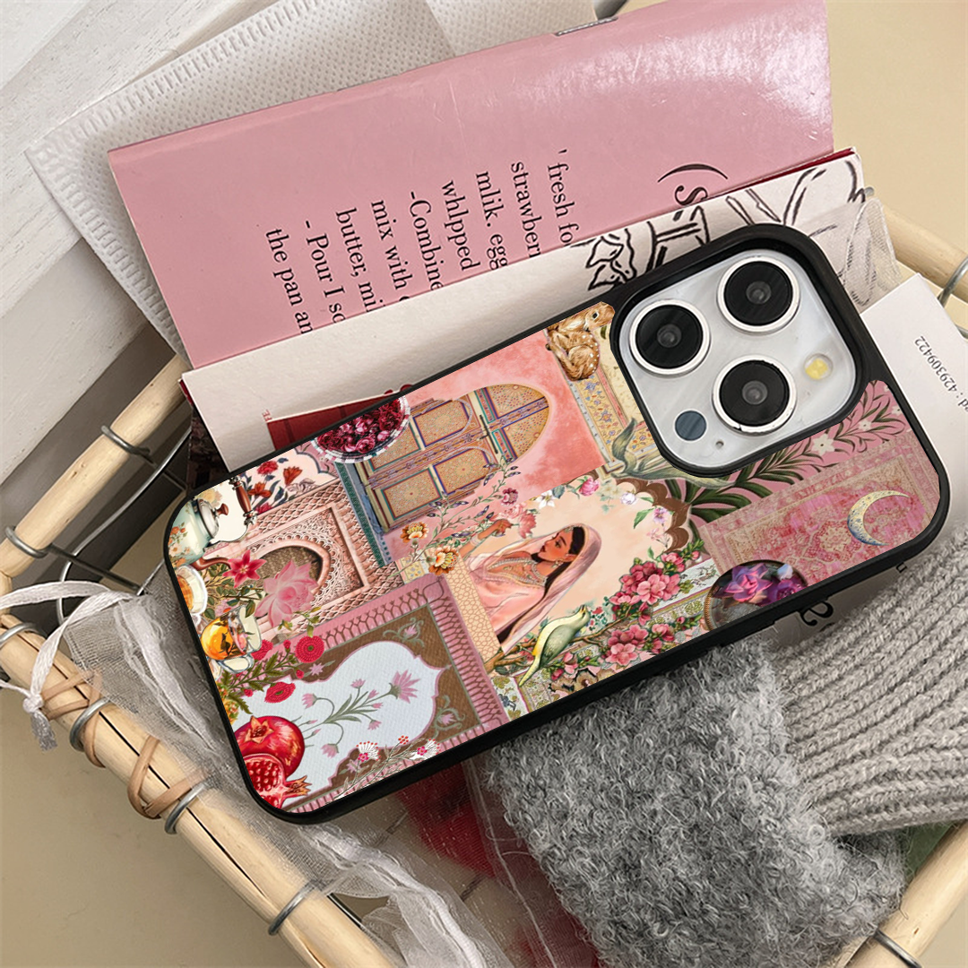 Pink Royal Garden Printed Protective Case