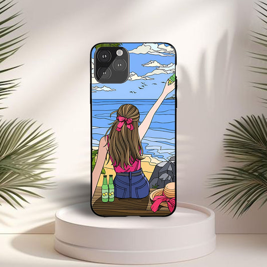 Beach girl Printed protective Case