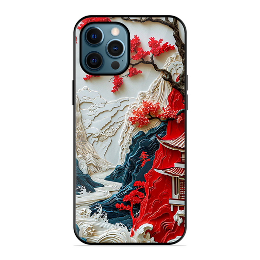 Waves House Printed Protective Phone Cover for iPhone 12 Pro
