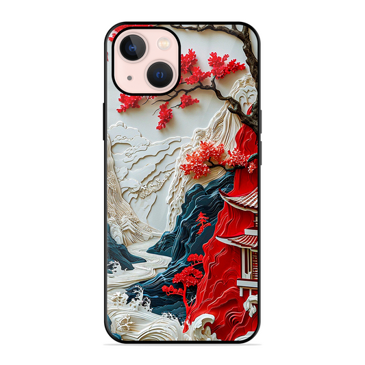 Waves House Printed Protective Phone Cover for iPhone 13 Mini