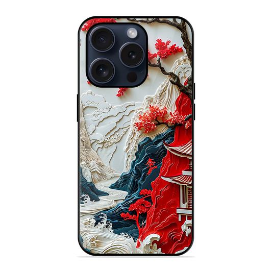 Waves House Printed Protective Phone Cover for iPhone 15 Pro Max