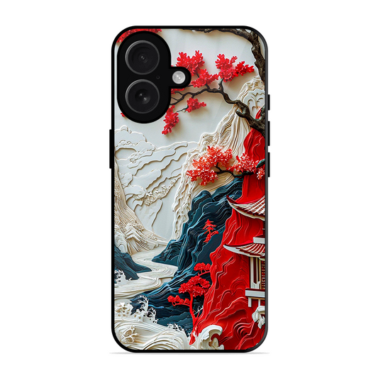 Waves House Printed Protective Phone Cover for iPhone 16 Plus