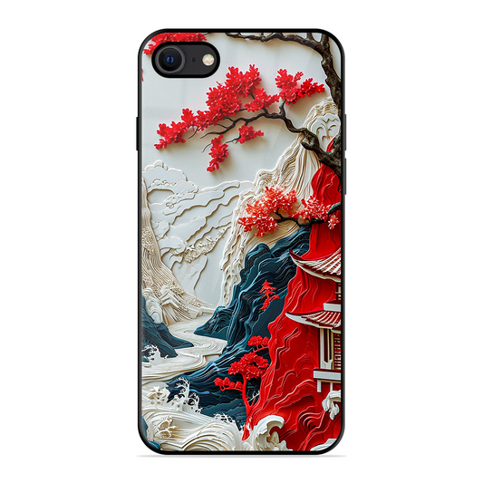 Waves House Printed Protective Phone Cover for iPhone SE 2020