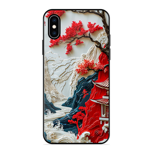 Waves House Printed Protective Phone Cover for iPhone XS